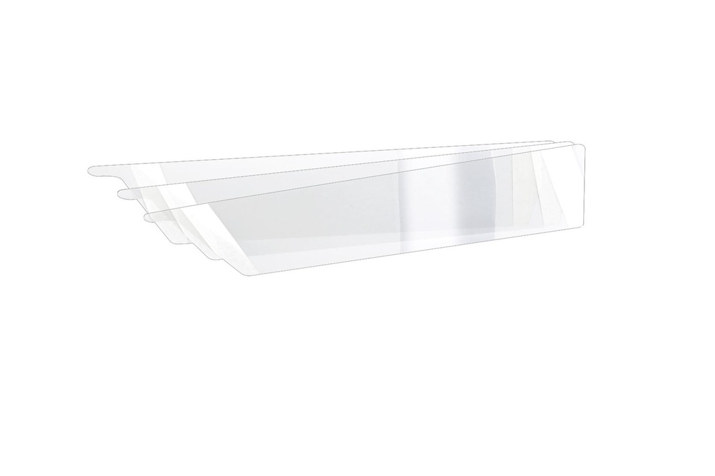 TEAR-OFF VISOR STRIPS GRINDING SCREEN (PACK OF 10)