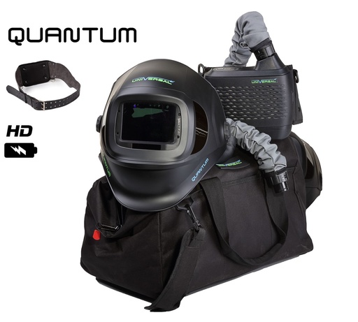 [RP226] QUANTUM HELMET WITH QUANTUM AIR PAPR KIT BAG COMPLETE (WITH HD BATTERY & LEATHER BELT)